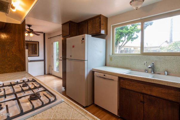 Interior, Kitchen, Wood Texture Flooring