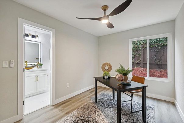 Home Office, Interior, Wood Texture Flooring