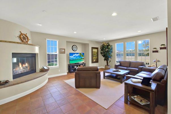 Fireplace, Interior, Living room, Recessed Lighting