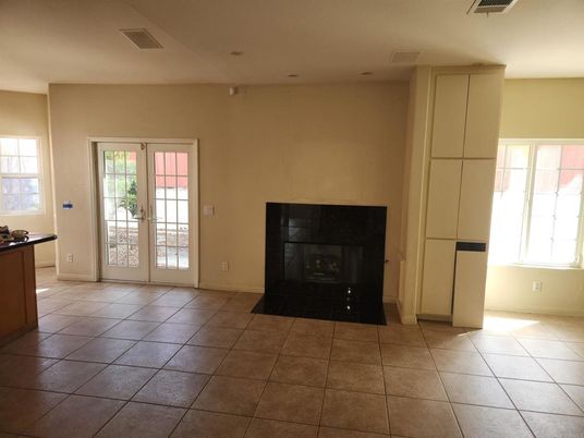Empty room, Fireplace, Interior, Recessed Lighting