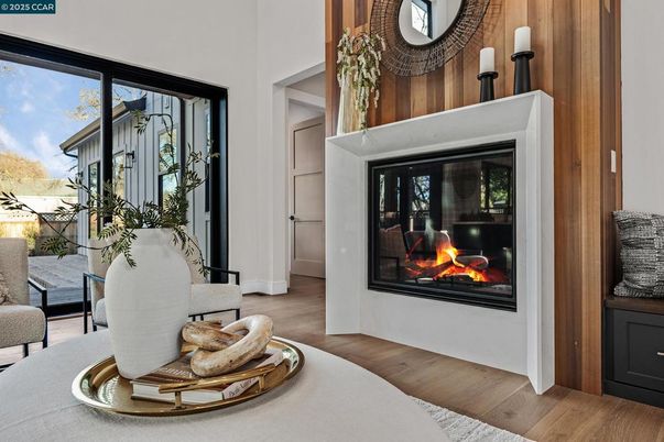 Fireplace, Interior, Wood Texture Flooring