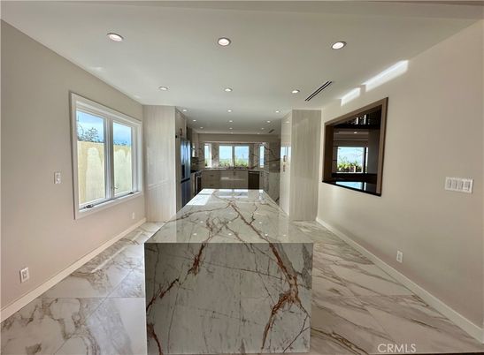 Interior, Kitchen, Marble, Recessed Lighting