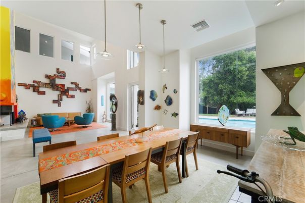 Dining room, Interior, Living room, Pendant Lights, Recessed Lighting