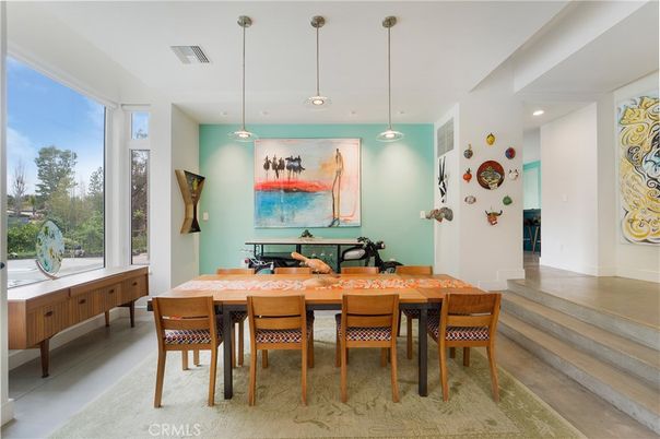 Dining room, Interior, Pendant Lights, Recessed Lighting