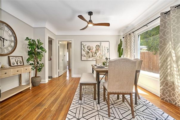 Dining room, Interior, Wood Texture Flooring