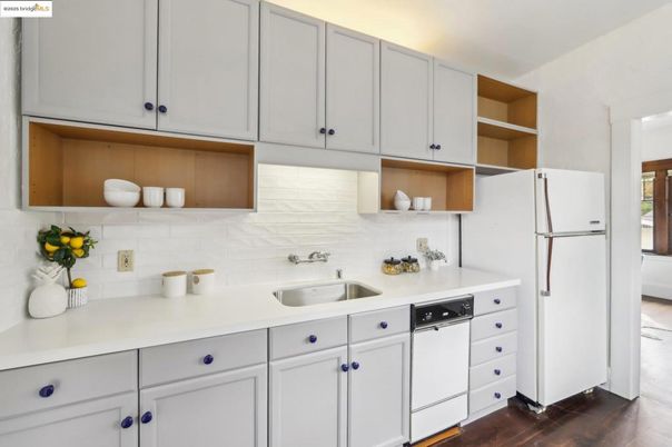 Interior, Kitchen, Wood Texture Flooring