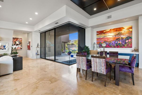 Dining room, Interior, Recessed Lighting
