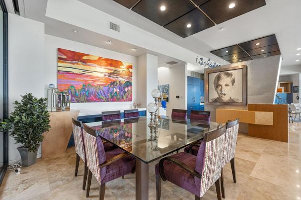 Dining room, Interior, Recessed Lighting