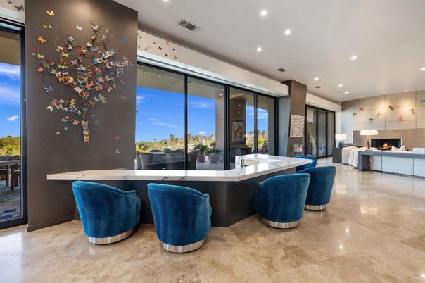 Fireplace, Interior, Living room, Recessed Lighting