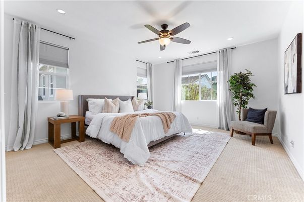 Bedroom, Interior, Recessed Lighting