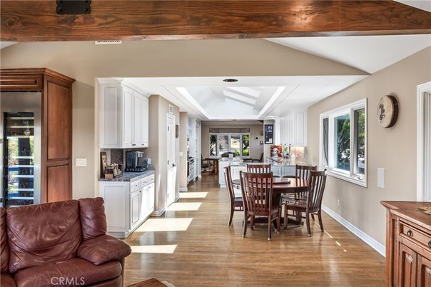 Dining room, Interior, Kitchen, Living room, Wood Texture Flooring