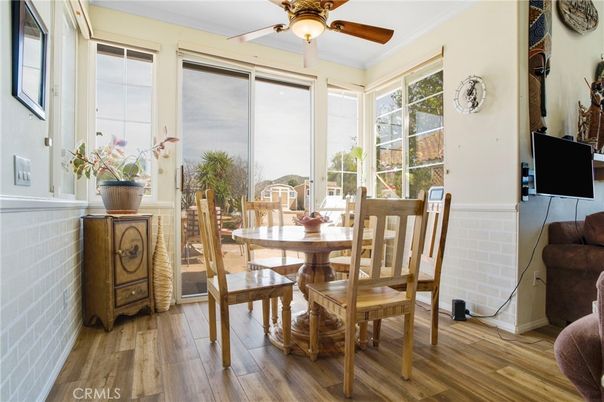 Dining room, Interior, Wood Texture Flooring