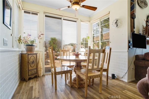 Dining room, Interior, Wood Texture Flooring