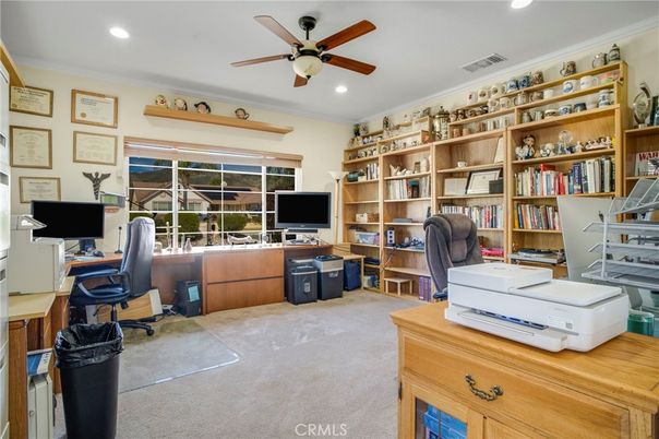 Home Office, Interior, Recessed Lighting