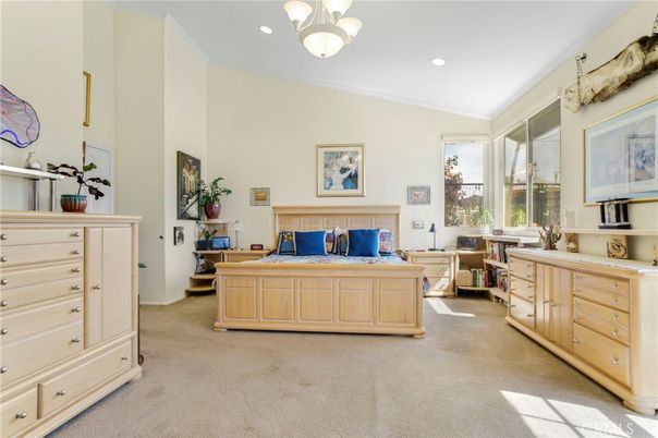 Bedroom, Interior, Pendant Lights, Recessed Lighting