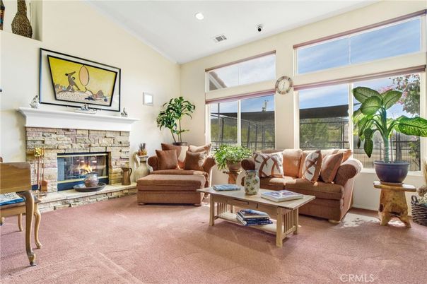 Fireplace, Interior, Living room, Recessed Lighting