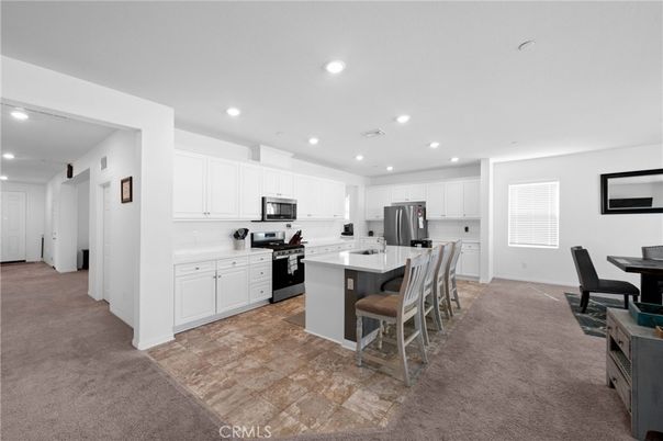 Dining room, Interior, Kitchen, Recessed Lighting, Stainless Steel Appliances