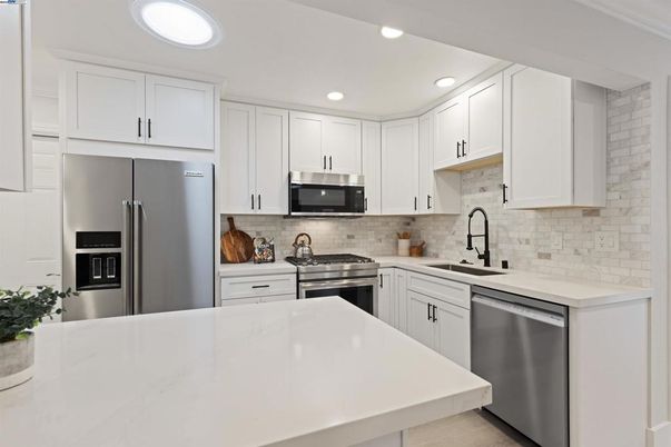 Interior, Kitchen, Recessed Lighting, Stainless Steel Appliances