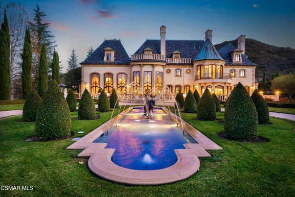 Backyard, Exterior, Facade, Pool, French Provincial