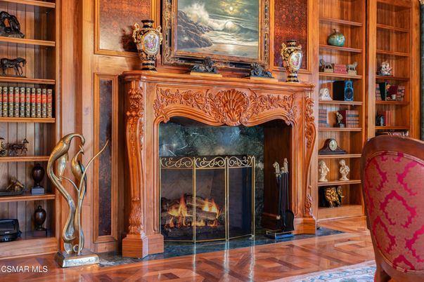 Fireplace, Interior, Wood Texture Flooring