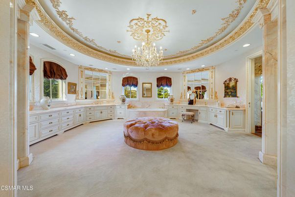 Bathroom, Chandelier, Interior, Recessed Lighting