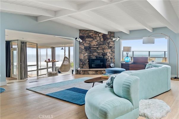 Fireplace, Interior, Living room, Stone Walls, Wood Texture Flooring