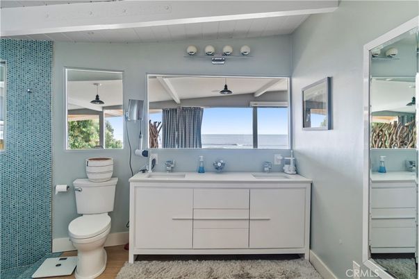Bathroom, Interior, Wood Texture Flooring