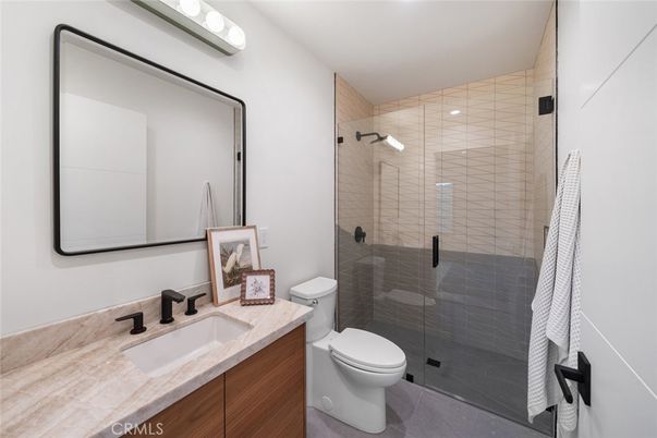 Bathroom, Glass Shower, Interior, Tile Countertops