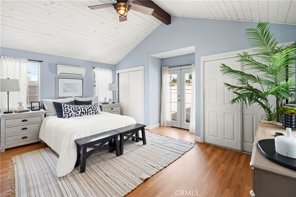 Bedroom, Interior, Wooden Beams, Wood Texture Flooring