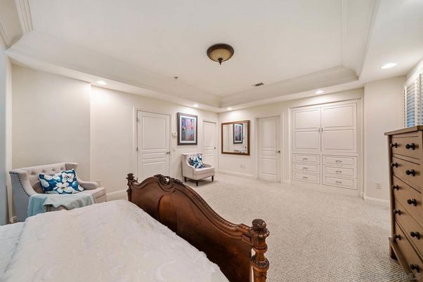 Bedroom, Interior, Recessed Lighting
