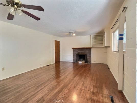 Empty room, Fireplace, Interior, Wood Texture Flooring