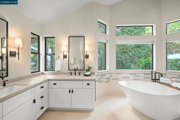 Bathroom, Dual Sink Vanities, Free Standing Baths, Interior
