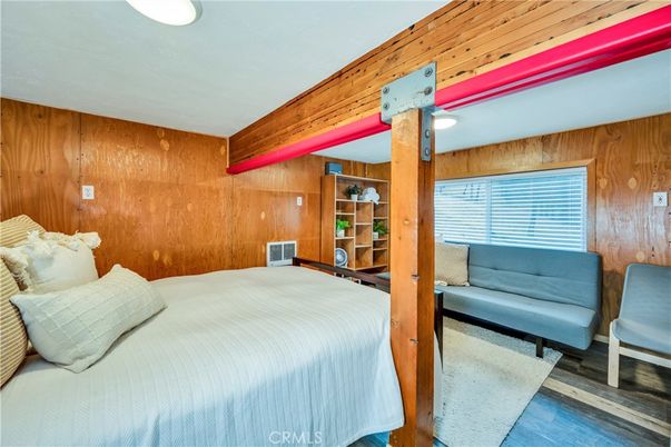 Bedroom, Interior, Wood Texture Flooring, Wooden Walls