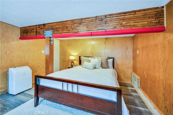 Bedroom, Interior, Wood Texture Flooring, Wooden Walls