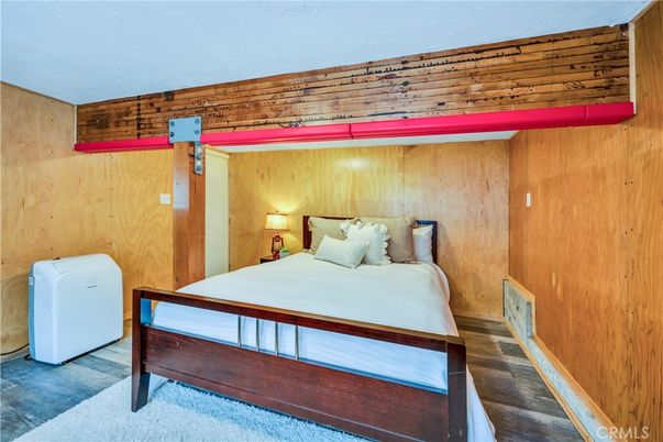 Bedroom, Interior, Wood Texture Flooring, Wooden Walls
