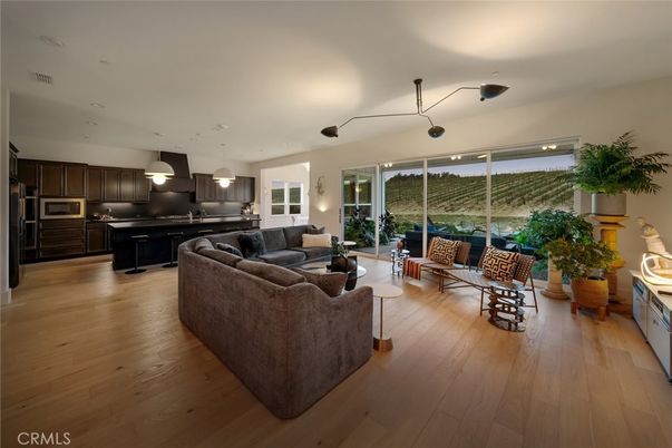 Interior, Kitchen, Living room, Pendant Lights, Recessed Lighting, Stainless Steel Appliances, Wood Texture Flooring