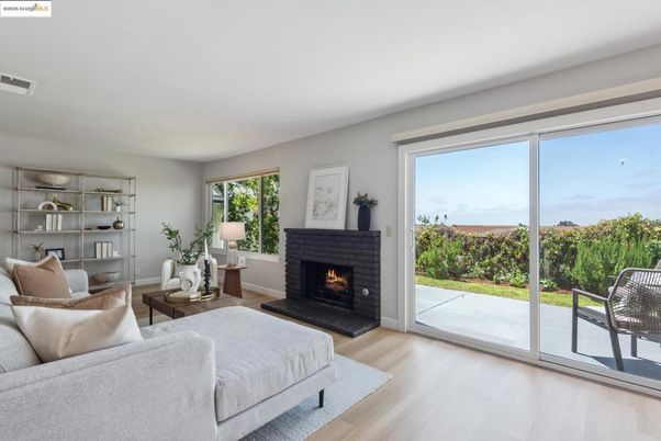 Fireplace, Interior, Living room, Water, Wood Texture Flooring