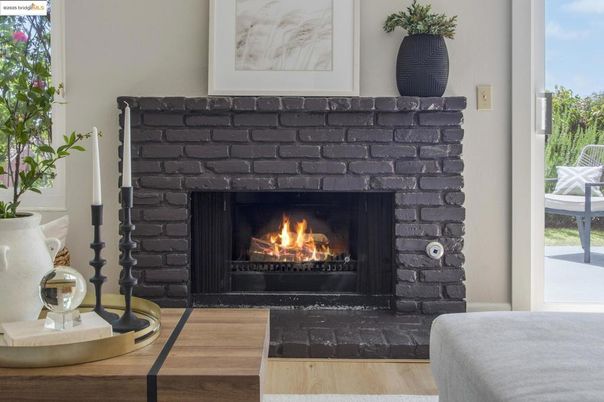 Fireplace, Interior, Wood Texture Flooring