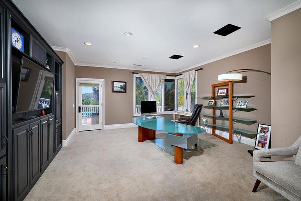 Home Office, Interior, Recessed Lighting