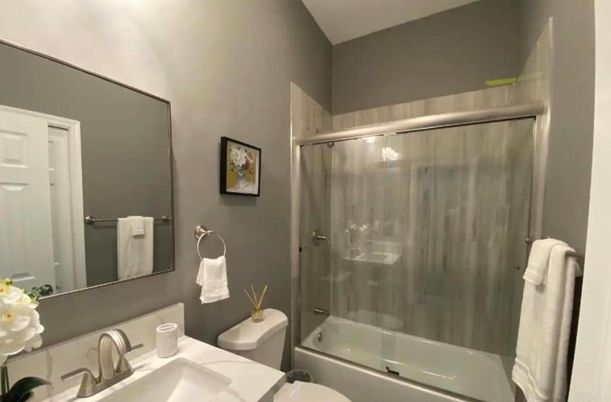 Bathroom, Glass Shower, Interior