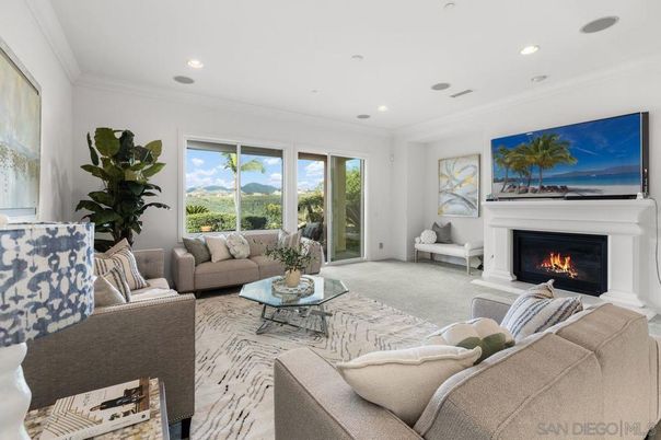 Fireplace, Interior, Living room, Recessed Lighting