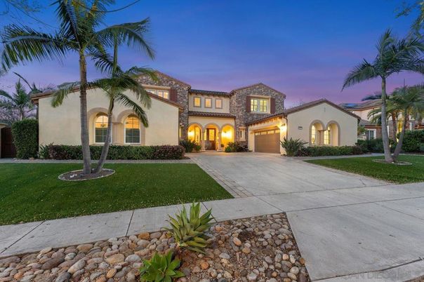 Attached, Backyard, Exterior, Facade, Mediterranean