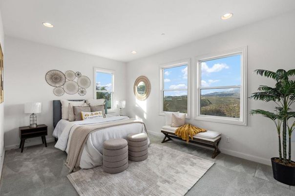 Bedroom, Interior, Recessed Lighting