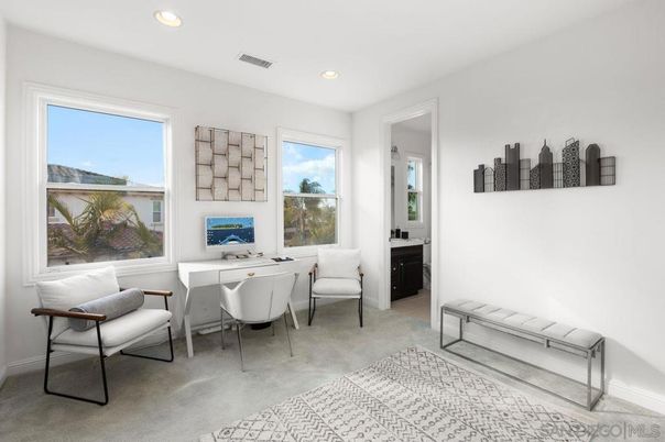 Home Office, Interior, Recessed Lighting