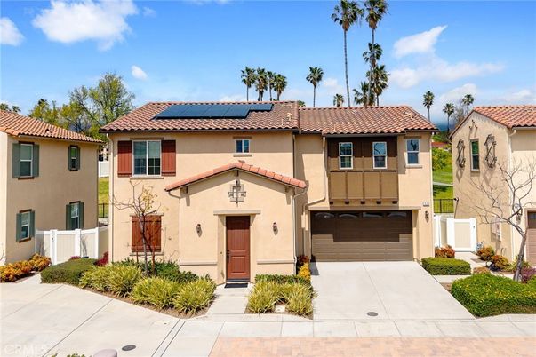 Attached, Exterior, Facade, Solar Panels, Mediterranean