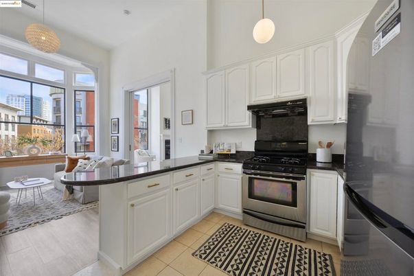 Interior, Kitchen, Pendant Lights, Wood Texture Flooring