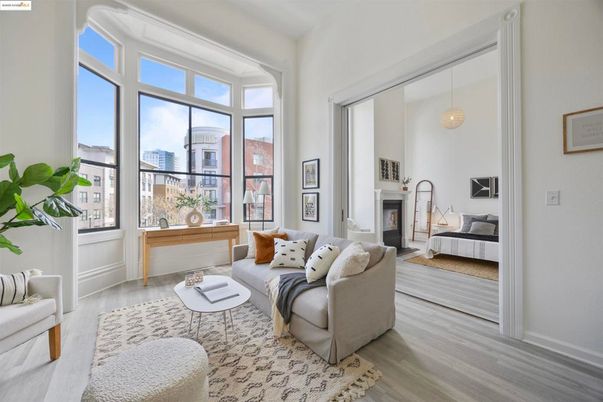 Fireplace, Interior, Living room, Pendant Lights, Wood Texture Flooring