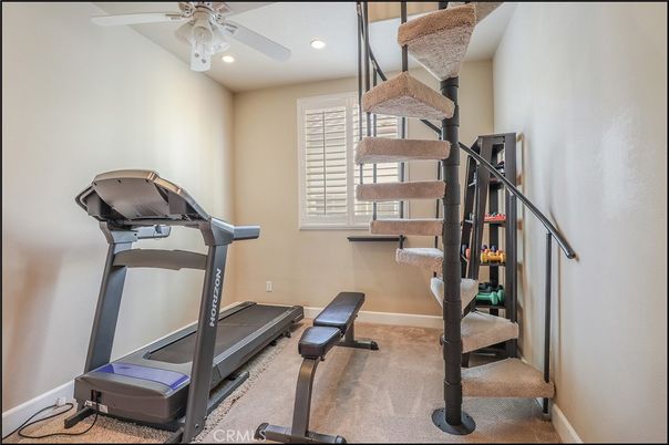 Fitness Equipment, Interior, Recessed Lighting