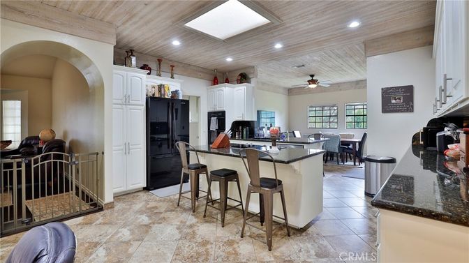 Dining room, Interior, Kitchen, Recessed Lighting, Wooden Ceilings