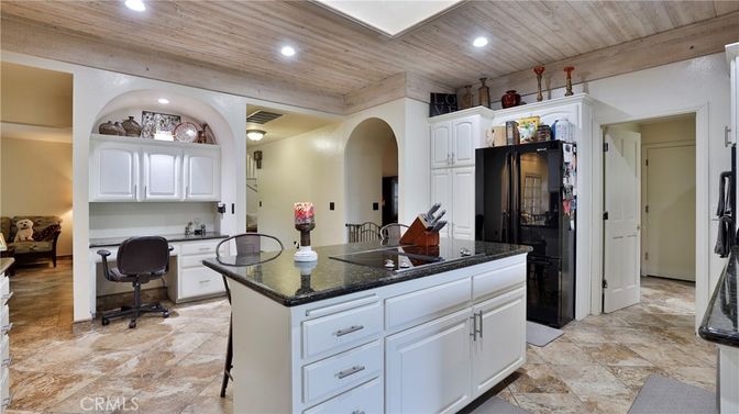 Home Office, Interior, Kitchen, Recessed Lighting, Wooden Beams, Wooden Ceilings